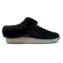 Olukai Women's KU'I Slip-On Slipper - Black/Fog- Regular (B)