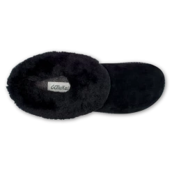Olukai Women's KU'I Slip-On Slipper - Black/Fog- Regular (B) 6 Olukai Women's KU'I Slip-On Slipper - Black/Fog- Regular (B)