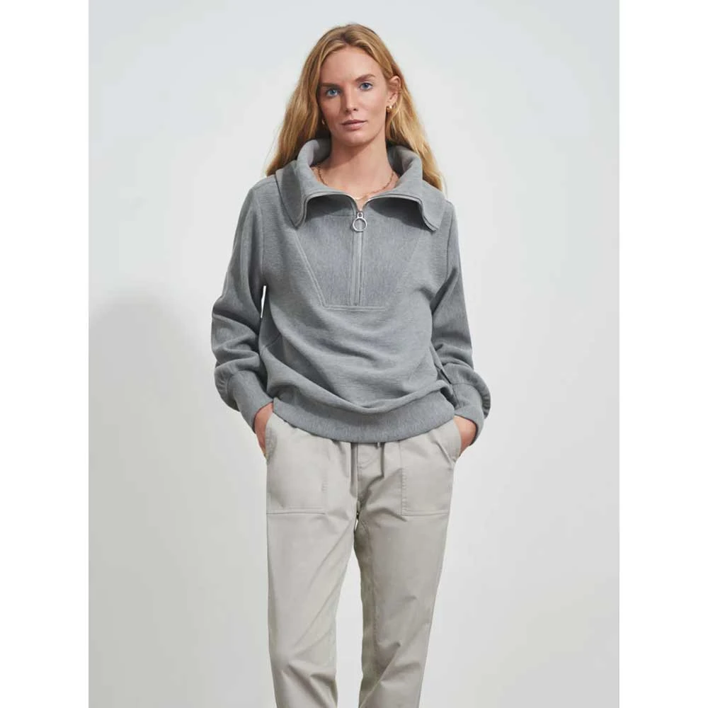 Varley Women's Vine Pullover- Grey Marl 3 Varley Women's Vine Pullover- Grey Marl
