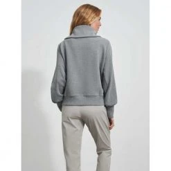 Varley Women's Vine Pullover- Grey Marl 9 Varley Women's Vine Pullover- Grey Marl