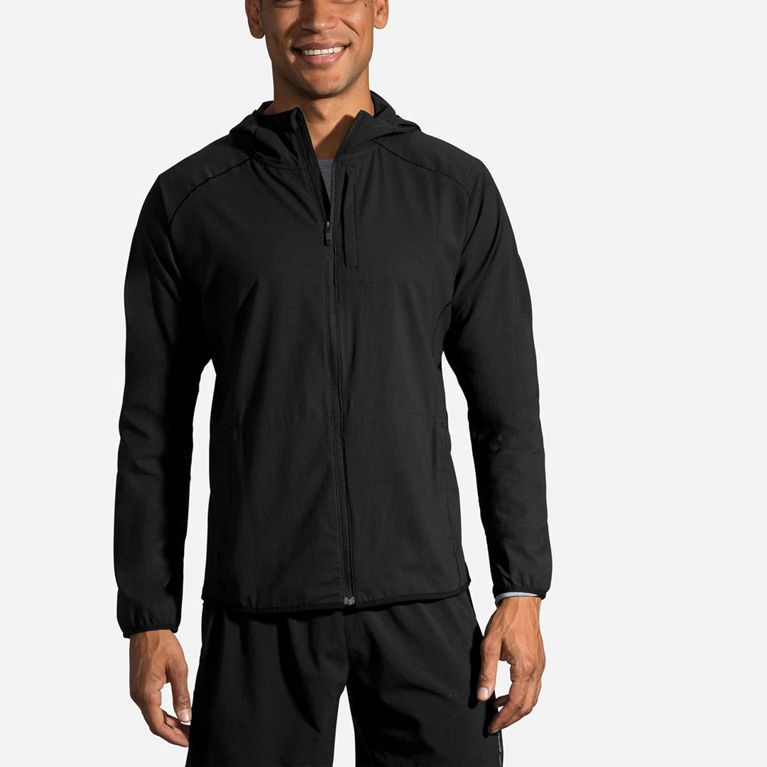 Brooks Apparel Men's Dash 1/2 Zip Top - Black 2 Brooks Apparel Men's Dash 1/2 Zip Top - Black