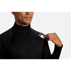 Brooks Apparel Men's Dash 1/2 Zip Top - Black 7 Brooks Apparel Men's Dash 1/2 Zip Top - Black