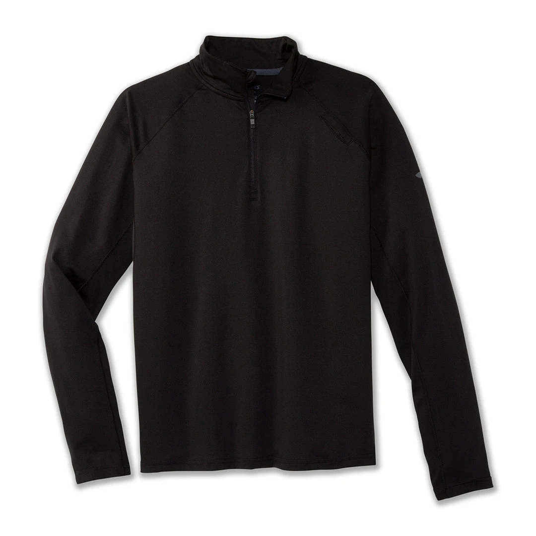 Brooks Apparel Men's Dash 1/2 Zip Top - Black 1 Brooks Apparel Men's Dash 1/2 Zip Top - Black