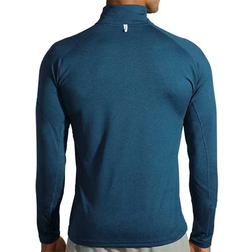 Brooks Men's Dash 1/2 Zip - Heather Indigo Rush 8 Brooks Men's Dash 1/2 Zip - Heather Indigo Rush