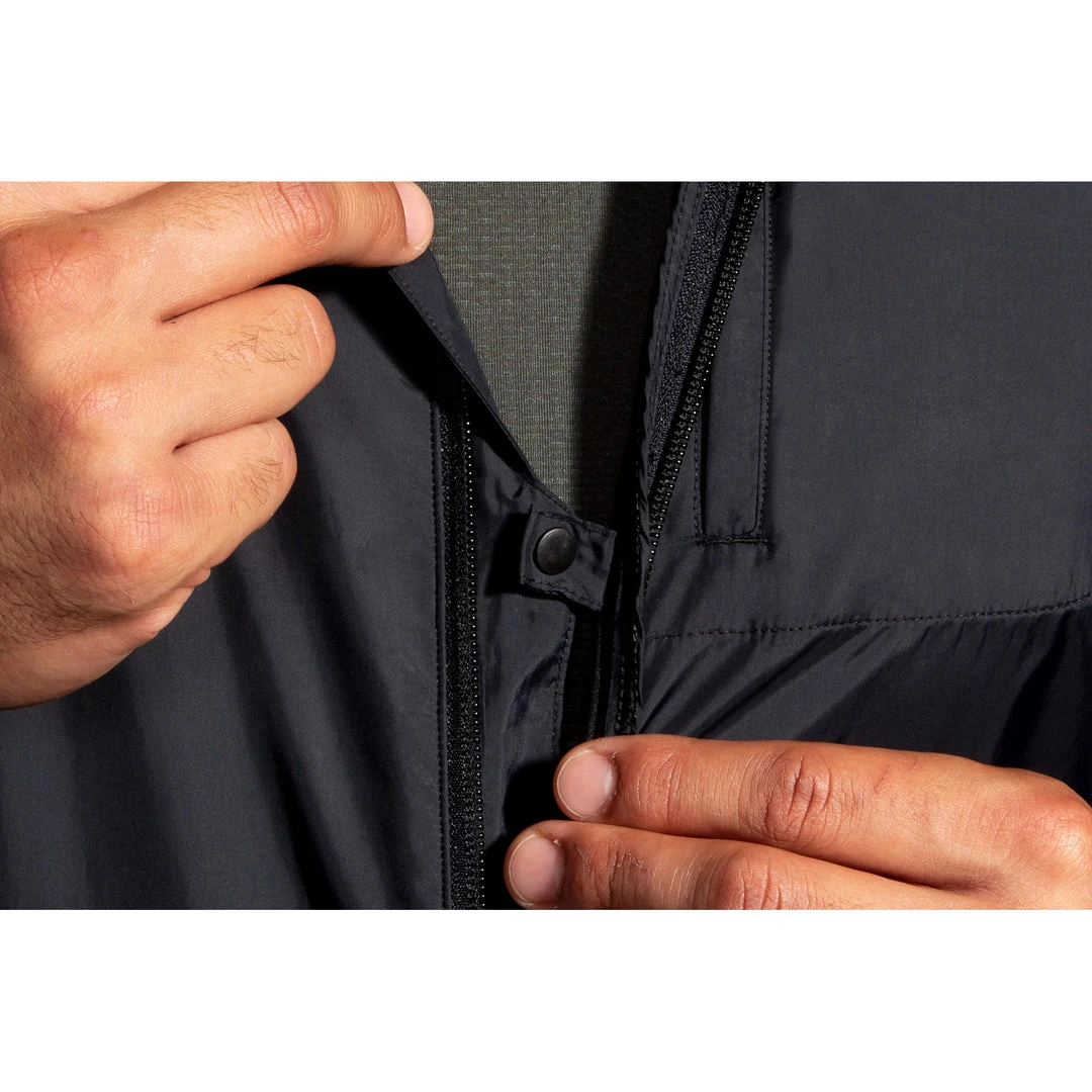 Brooks Men's Fusion Hybrid Jacket - Black 5 Brooks Men's Fusion Hybrid Jacket - Black