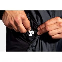 Brooks Men's Fusion Hybrid Jacket - Black 12 Brooks Men's Fusion Hybrid Jacket - Black