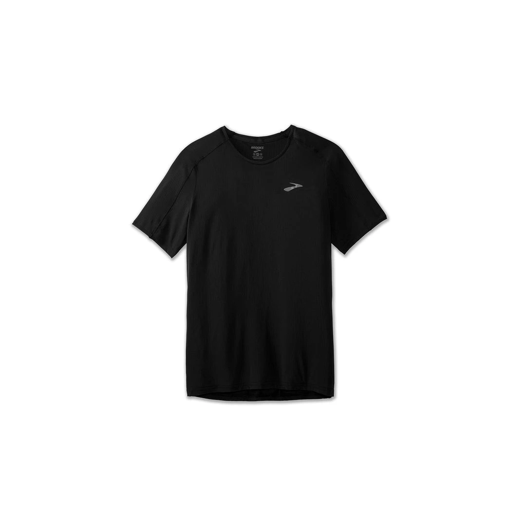 Brooks Men's Atmosphere Short Sleeve Top - Black 1 Brooks Men's Atmosphere Short Sleeve Top - Black