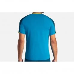 Brooks Tops Men's Atmosphere Short Sleeve - Electric Blue/Alpine 8 Brooks Tops Men's Atmosphere Short Sleeve - Electric Blue/Alpine