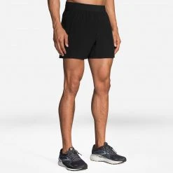 Brooks Men's Sherpa 5" Short - Black Apparel