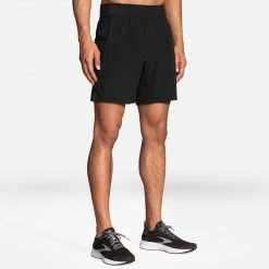 Brooks Apparel Men's Sherpa 7" 2-In-1 Short - Black