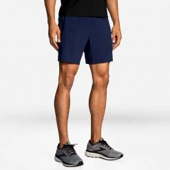 Brooks Apparel Men's Sherpa 7" 2-In-1 Short - Navy