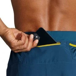 Brooks Bottoms Men's Sherpa 7" Short - Indigo Rush/Golden Hour 13 Brooks Bottoms Men's Sherpa 7