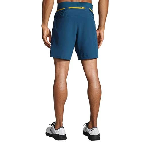 Brooks Bottoms Men's Sherpa 7" Short - Indigo Rush/Golden Hour 4 Brooks Bottoms Men's Sherpa 7" Short - Indigo Rush/Golden Hour