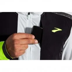 Brooks Men's Carbonite Jacket - Icy Grey/Black/Nightlife Apparel