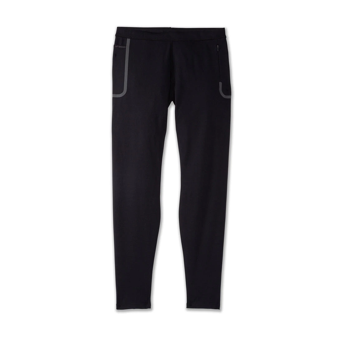 Brooks Men's Momentum Thermal Tight - Black 1 Brooks Men's Momentum Thermal Tight - Black
