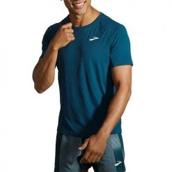 Brooks Apparel Men's Atmosphere Short Sleeve - Indigo Rush