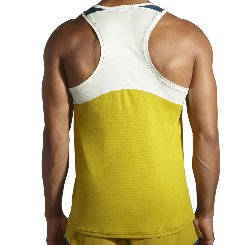 Brooks Men's Atmosphere Singlet - Indigo Rush/Honeydew 5 Brooks Men's Atmosphere Singlet - Indigo Rush/Honeydew