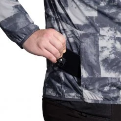 Brooks Men's Canopy Jacket - Concrete Cloud Dye Print Apparel 12 Brooks Men's Canopy Jacket - Concrete Cloud Dye Print Apparel