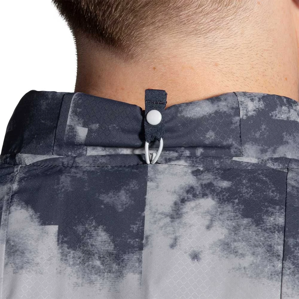 Brooks Men's Canopy Jacket - Concrete Cloud Dye Print Apparel 6 Brooks Men's Canopy Jacket - Concrete Cloud Dye Print Apparel