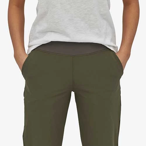 Patagonia Bottoms Women's Happy Hike Studio Pant - Basin Green 2 Patagonia Bottoms Women's Happy Hike Studio Pant - Basin Green