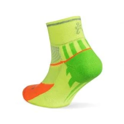 Balega Unisex Enduro Quarter Reflective Socks - Multi Neon