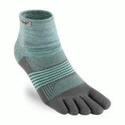 Injinji Women's Trail Midweight Mini Crew Socks - Mint