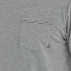 Free Fly Men's Bamboo Flex Pocket Tee - Heather Graphite