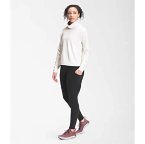 North Face Tops Women's EA Basin Funnel Neck Long Sleeve - Gardenia White Heather 2 North Face Tops Women's EA Basin Funnel Neck Long Sleeve - Gardenia White Heather