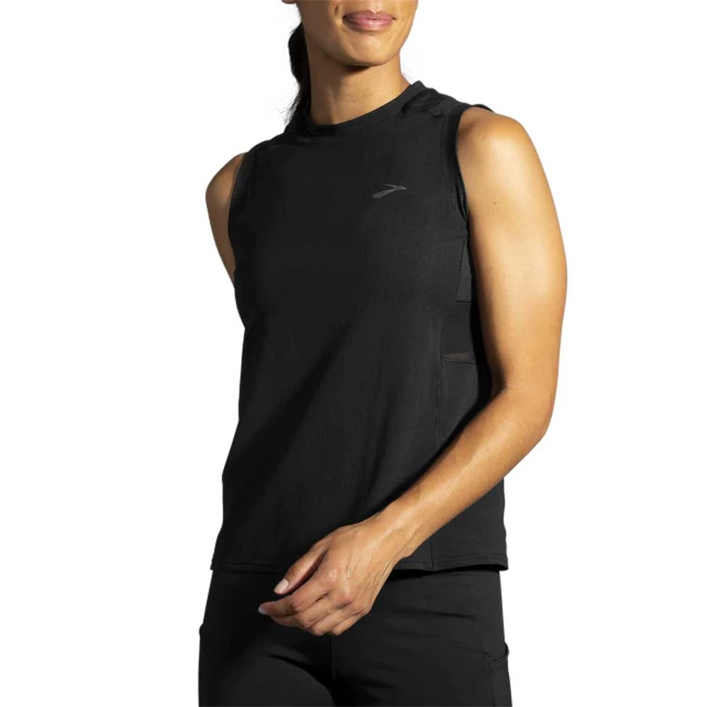 Brooks Women's Atmosphere Sleeveless - Black 3 Brooks Women's Atmosphere Sleeveless - Black