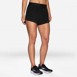 Women's Chaser 3" Shorts - Black/Brooks Bottoms