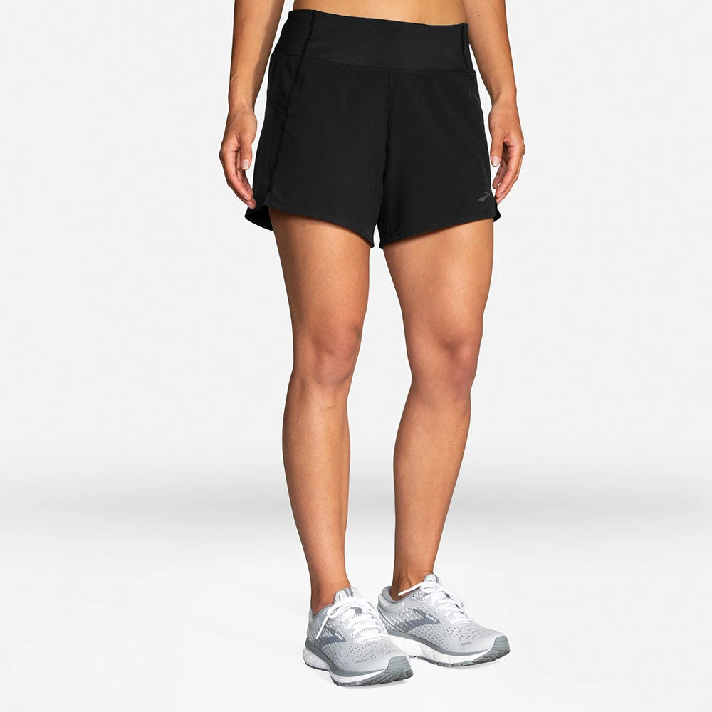 Brooks Women's Chaser 5" Short - Black 2 Brooks Women's Chaser 5" Short - Black