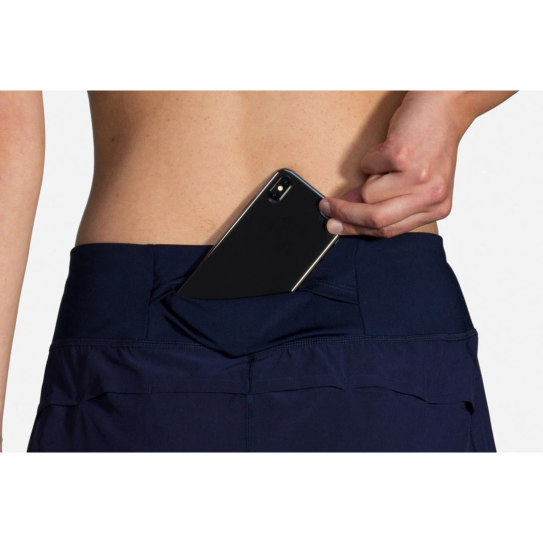 Brooks Women's Chaser 5" Short - Navy Bottoms 5 Brooks Women's Chaser 5" Short - Navy Bottoms