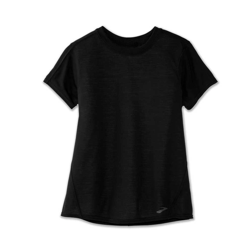 Brooks Women's Distance Short Sleeve - Black 1 Brooks Women's Distance Short Sleeve - Black