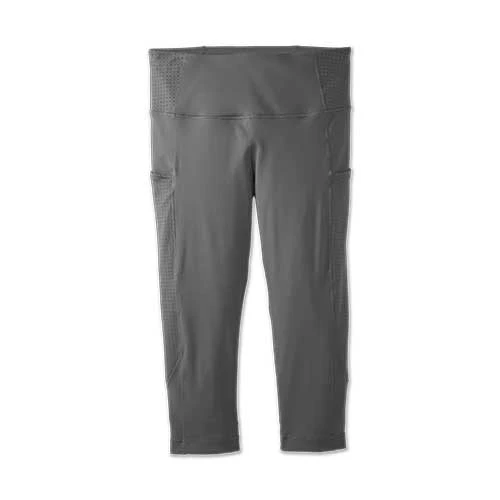 Brooks Women's Method 1/2 Crop Tight - Steel Bottoms 1 Brooks Women's Method 1/2 Crop Tight - Steel Bottoms