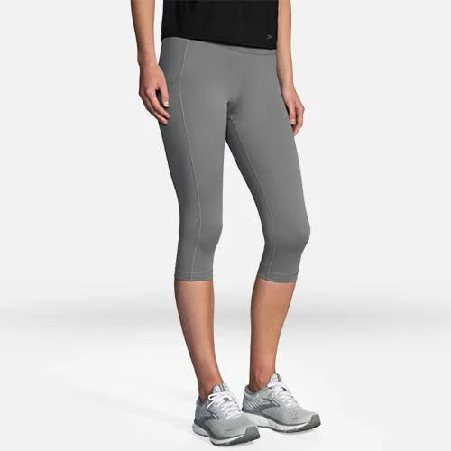 Brooks Women's Method 1/2 Crop Tight - Steel Bottoms 2 Brooks Women's Method 1/2 Crop Tight - Steel Bottoms
