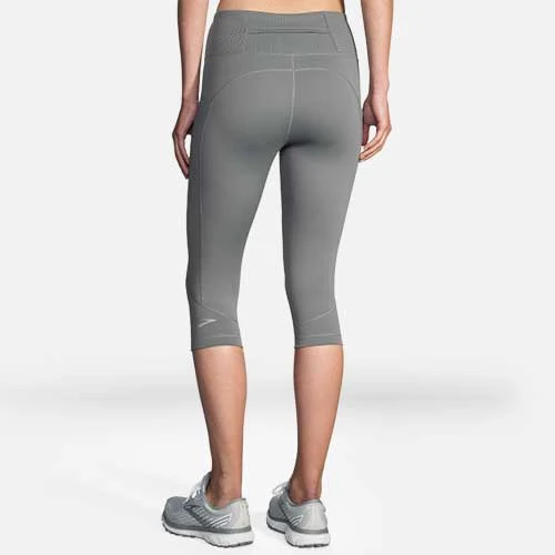 Brooks Women's Method 1/2 Crop Tight - Steel Bottoms 3 Brooks Women's Method 1/2 Crop Tight - Steel Bottoms