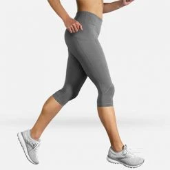 Brooks Women's Method 1/2 Crop Tight - Steel Bottoms 12 Brooks Women's Method 1/2 Crop Tight - Steel Bottoms
