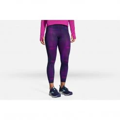Brooks Women's Method 7/8 Tight - Matrix Navy Print Bottoms
