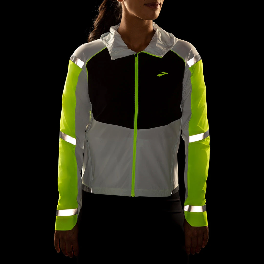 Brooks Jackets & Vests Women's Carbonite Jacket - Icy Grey/Black/Nightlife 3 Brooks Jackets & Vests Women's Carbonite Jacket - Icy Grey/Black/Nightlife