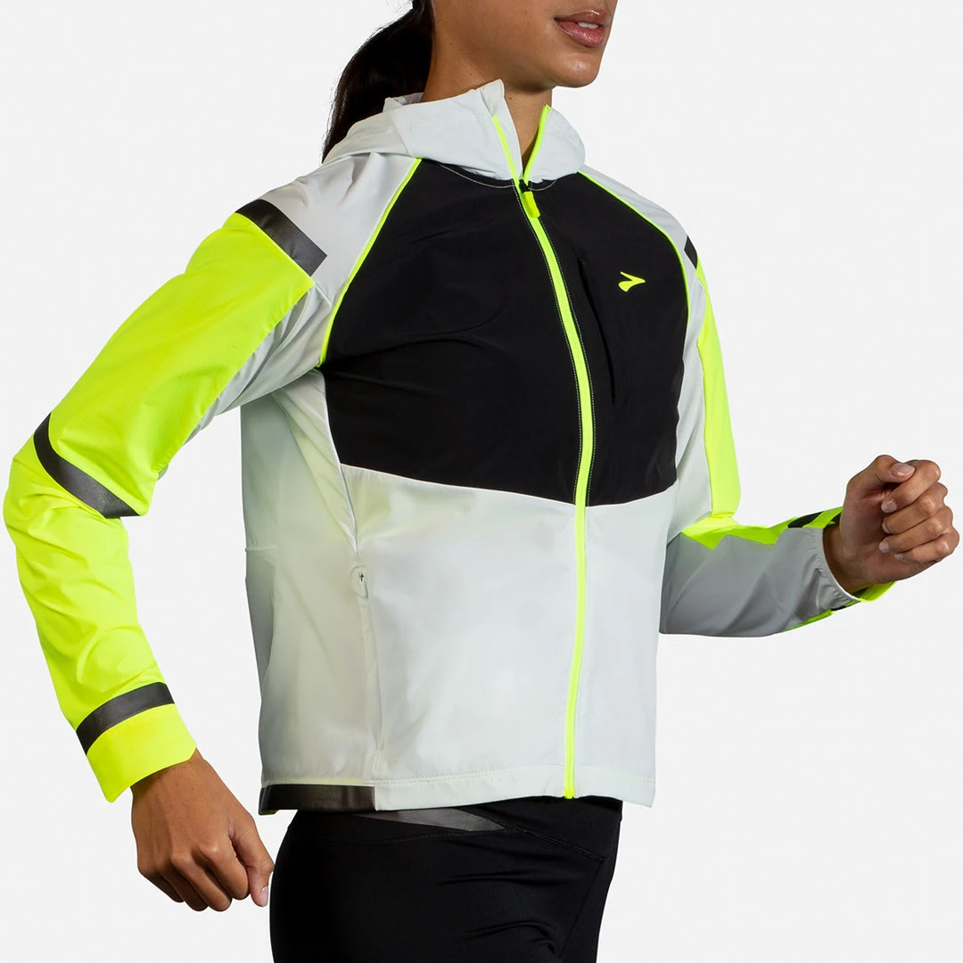 Brooks Jackets & Vests Women's Carbonite Jacket - Icy Grey/Black/Nightlife 4 Brooks Jackets & Vests Women's Carbonite Jacket - Icy Grey/Black/Nightlife