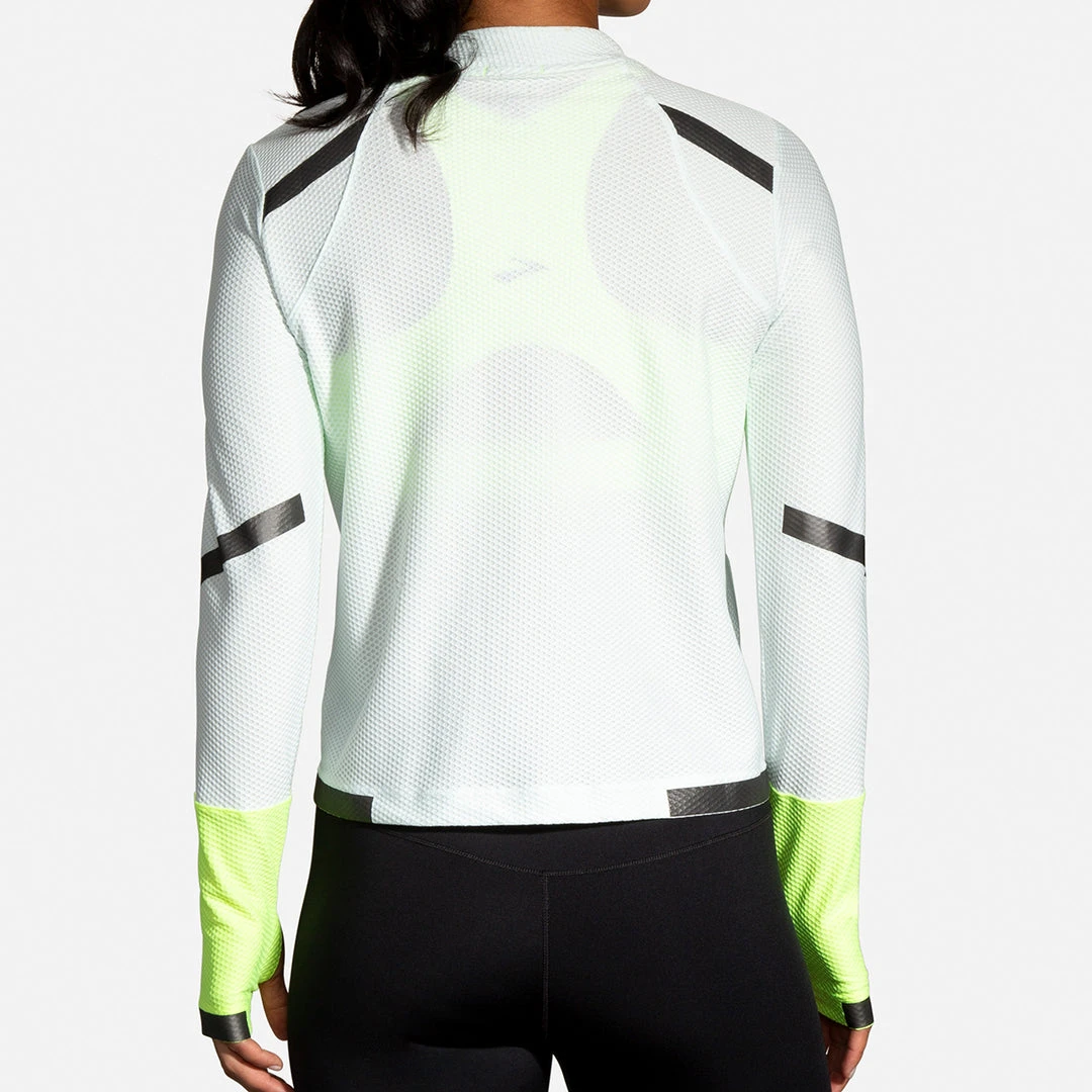 Brooks Women's Carbonite Long Sleeve Top - Icy Grey/Nightlife Tops 4 Brooks Women's Carbonite Long Sleeve Top - Icy Grey/Nightlife Tops