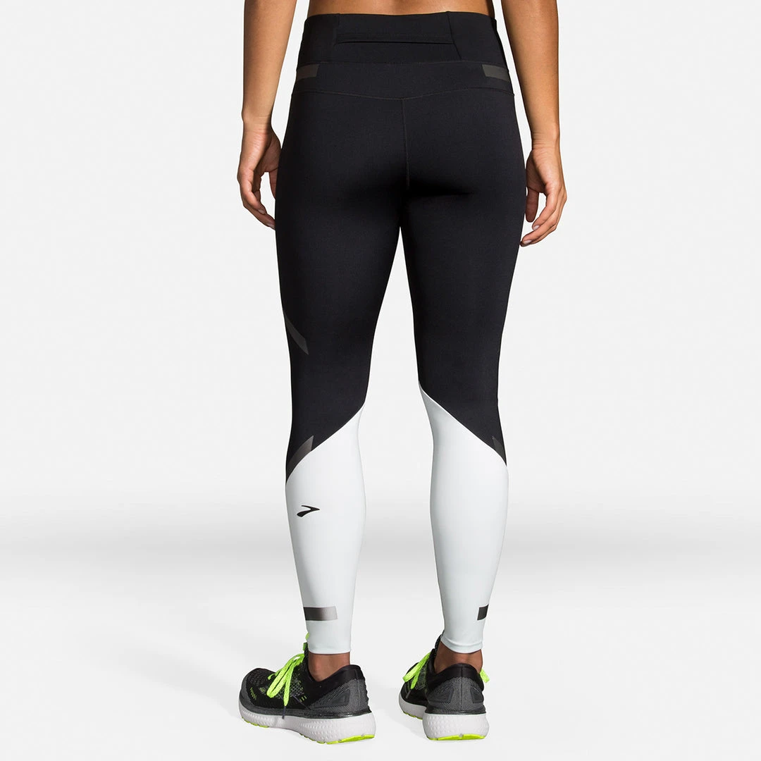 Brooks Bottoms Women's Carbonite Tight - Black/Icy Grey/Nightlife 5 Brooks Bottoms Women's Carbonite Tight - Black/Icy Grey/Nightlife