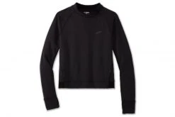 Brooks Women's Notch Thermal Long Sleeve Top - Black