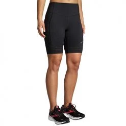 Brooks Women's Method 8" Short Tight - Black 11 Brooks Women's Method 8
