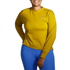 Brooks Women's Run Within Sweatshirt - Golden Hour Tops 8 Brooks Women's Run Within Sweatshirt - Golden Hour Tops