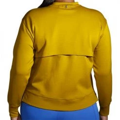 Brooks Women's Run Within Sweatshirt - Golden Hour Tops 9 Brooks Women's Run Within Sweatshirt - Golden Hour Tops