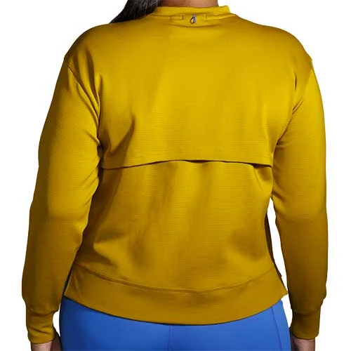 Brooks Women's Run Within Sweatshirt - Golden Hour Tops 4 Brooks Women's Run Within Sweatshirt - Golden Hour Tops