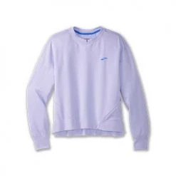 Brooks Women's Run Within Sweatshirt - Violet Dash Tops