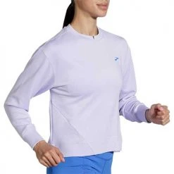 Brooks Women's Run Within Sweatshirt - Violet Dash Tops