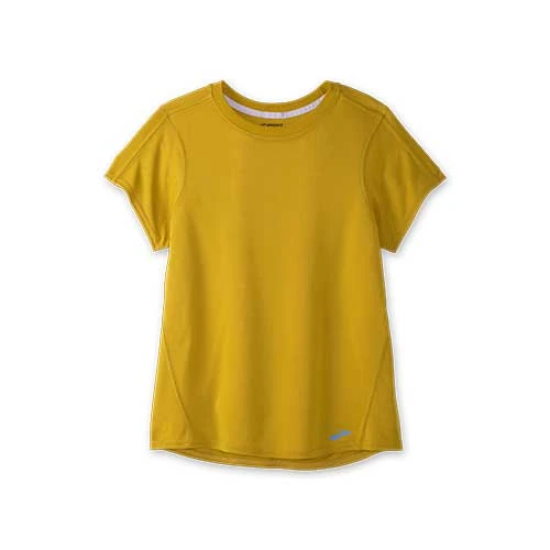Brooks Women's Distance Short Sleeve - Golden Hour 1 Brooks Women's Distance Short Sleeve - Golden Hour